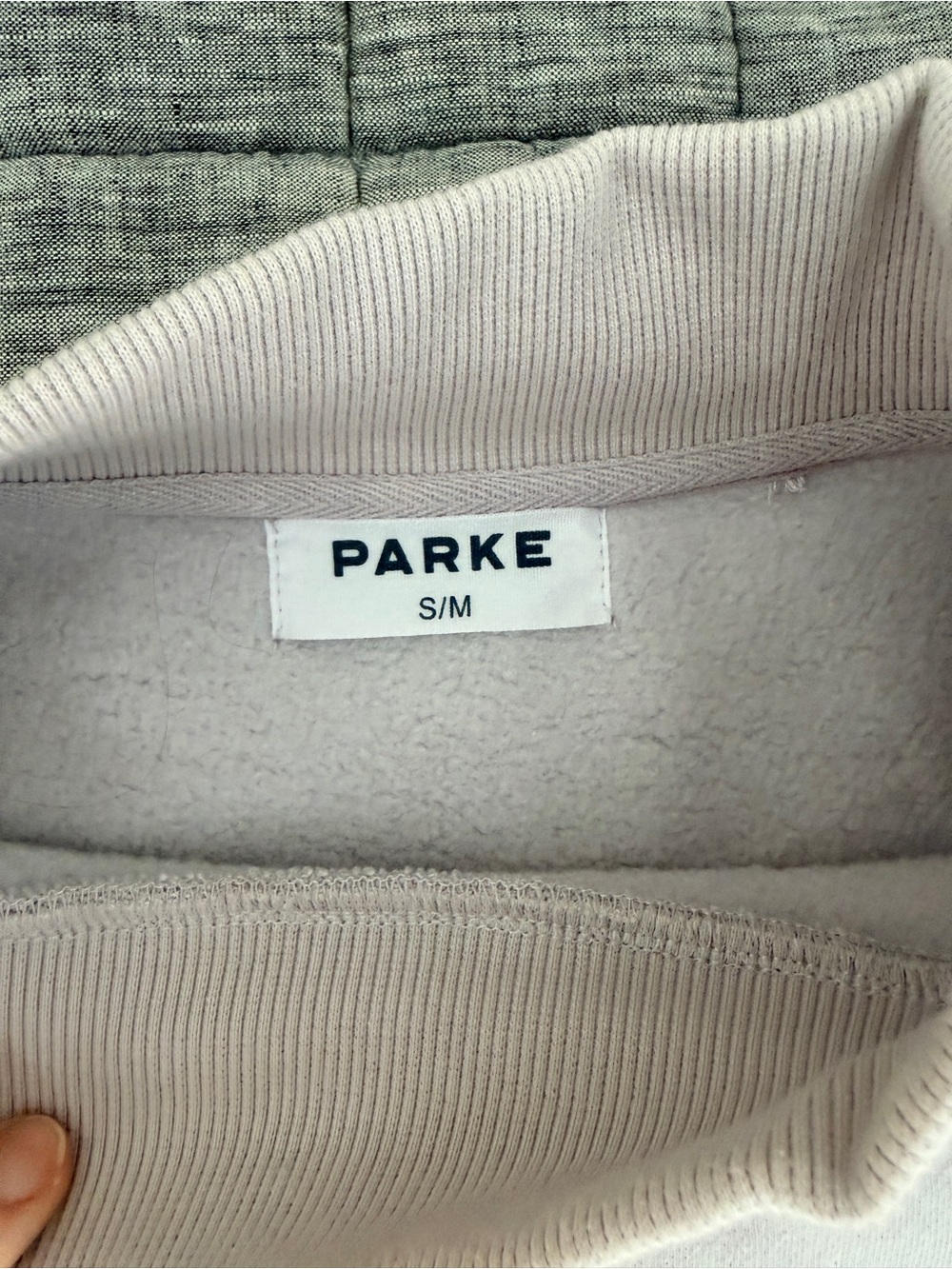 Parke Lavender mock neck Sweatshirt - Picture 3 of 5